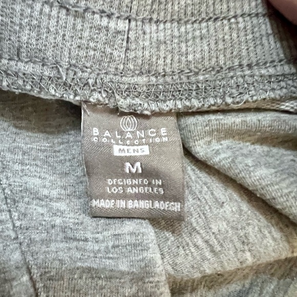 Balance Collection Menβs Pocket Jogger with Drawstring Sz M Light Gray - Picture 9 of 10